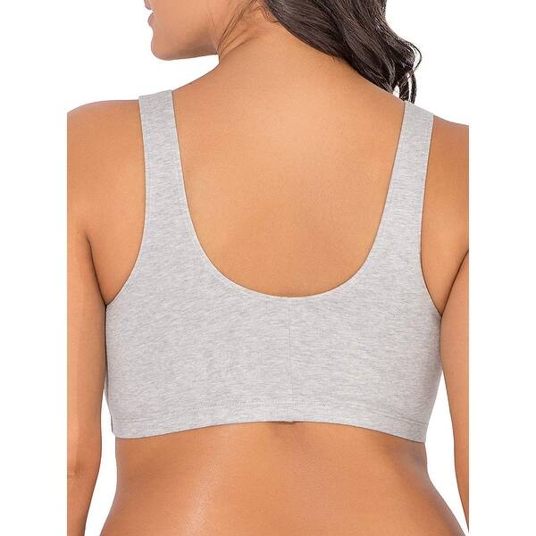 Shop Fruit Of The Loom Women S Front Close Sports Bra Bra Black