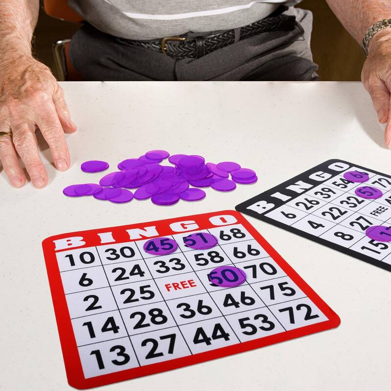 GSE™ 500-Pack 3/4-inch Plastic Bingo Chips for Bingo Game, Counting, Sorting, Science, Educational Markers