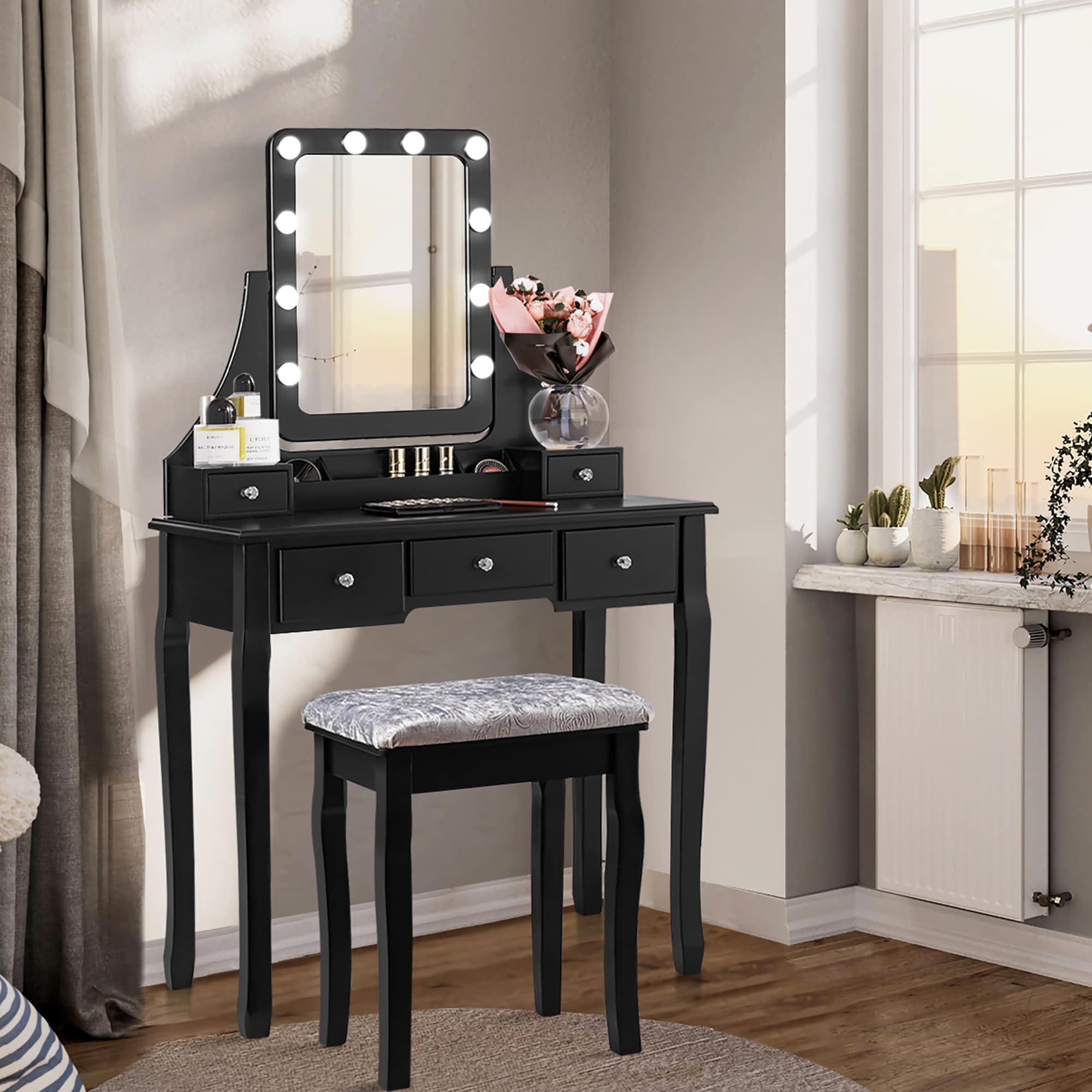 Costway vanity table set sale
