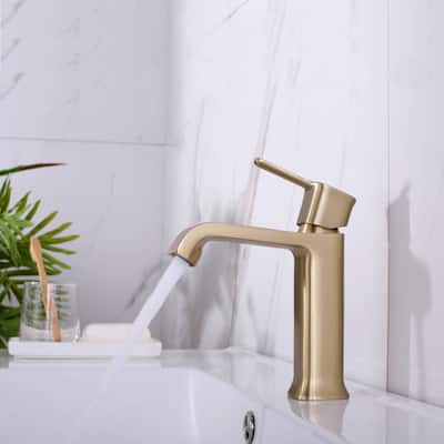 YASINU Single Handle Bathroom Vanity Sink Faucet w/ Pop up Drain Assembly