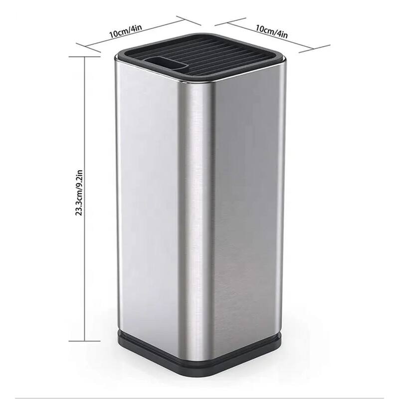 Dura Living Universal Knife Block Holder, Stainless Steel Organizer (knives not in included)