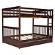 preview thumbnail 5 of 10, Full-Over-Full Bunk Bed with Ladders and Two Storage Drawers
