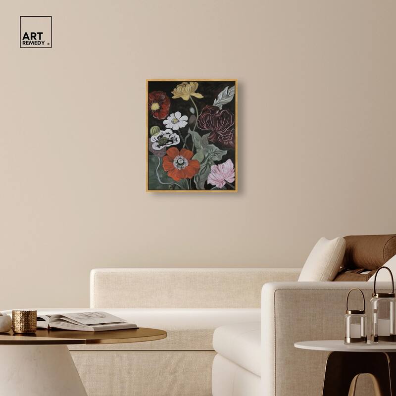 Ruby Revelry Canvas by Art Remedy