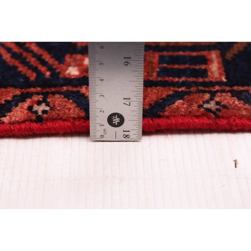 ECARPETGALLERY Hand-knotted Andelz Red Wool Rug - 4'2 x 6'11