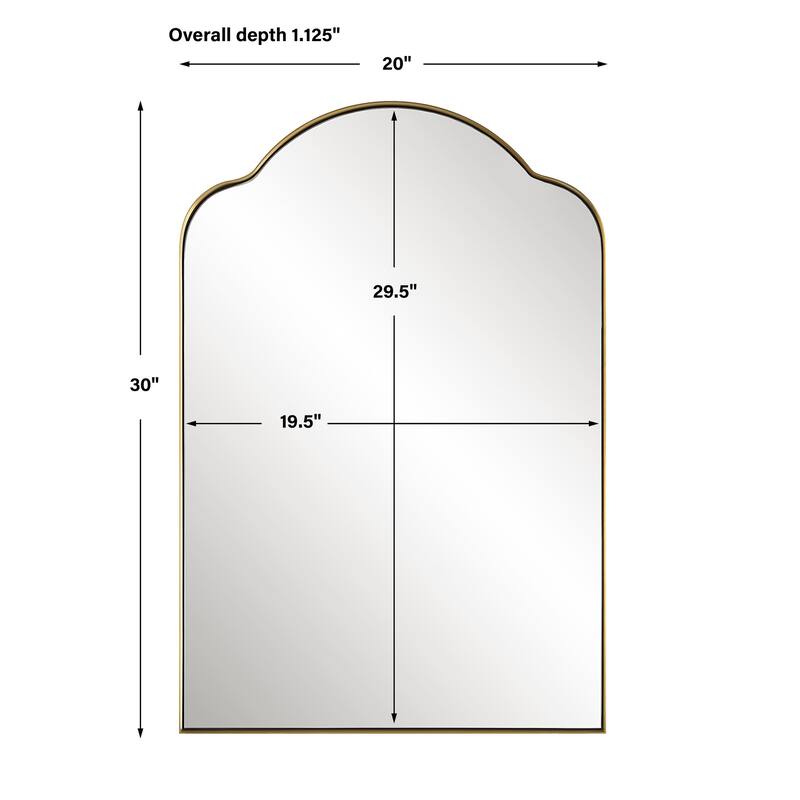 Uttermost Sidney Arch Mirror - 20 W X 30 H X 1.125 D (in)