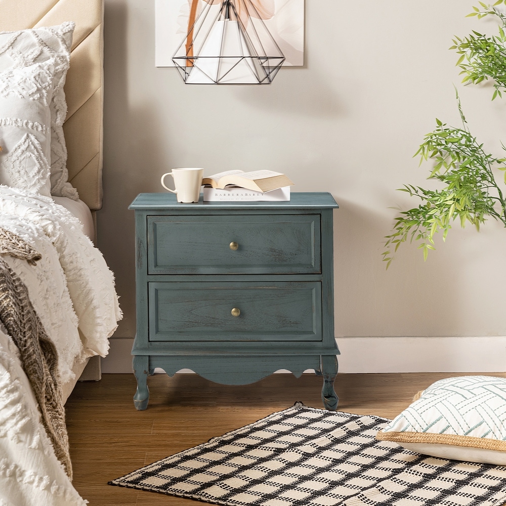 Blue nightstands shop with drawers