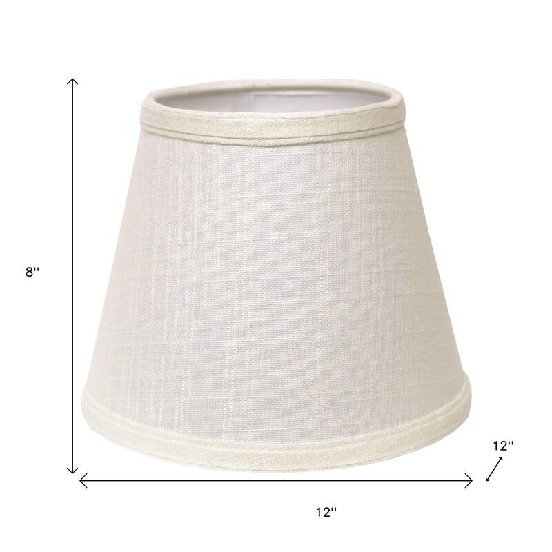 HomeRoots White Linen Empire Lamp Shade - 12