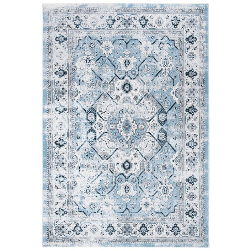 SAFAVIEH Isabella Roxann Traditional Oriental Rug - 6' x 9' - Blue/Creme