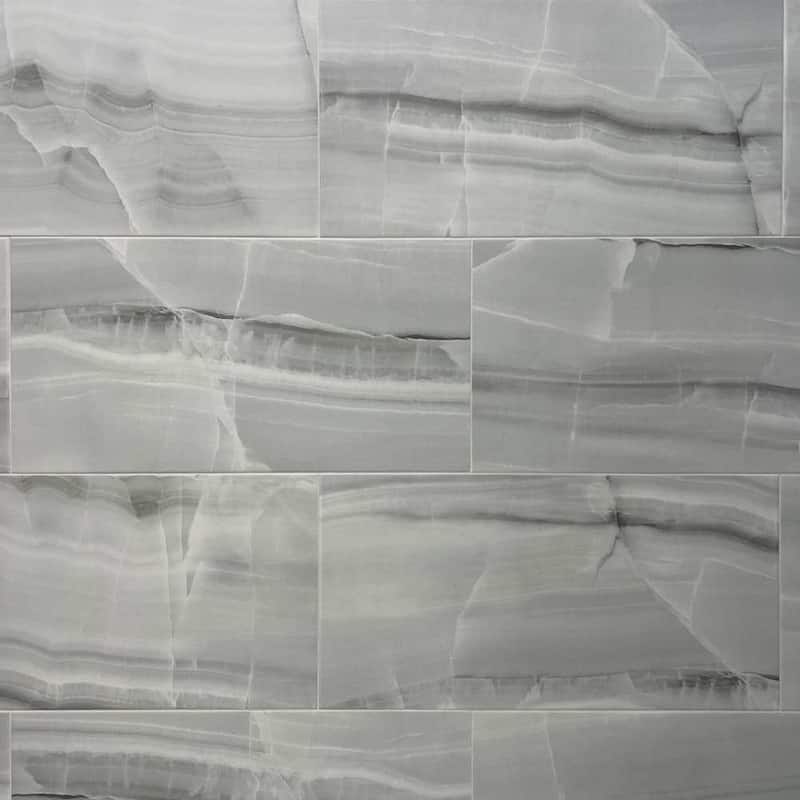 The Tile Life Amsterdam 13x26 Gris Marble Look Porcelain Floor & Wall Tile