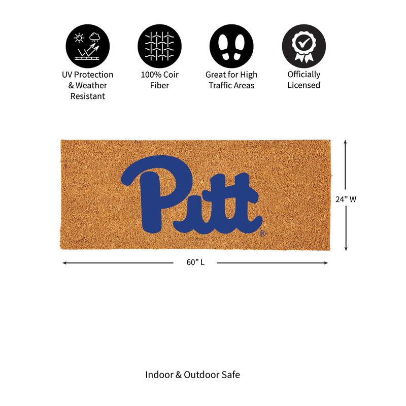 University of Pittsburgh Full Color Indoor/Outdoor Coir Mat