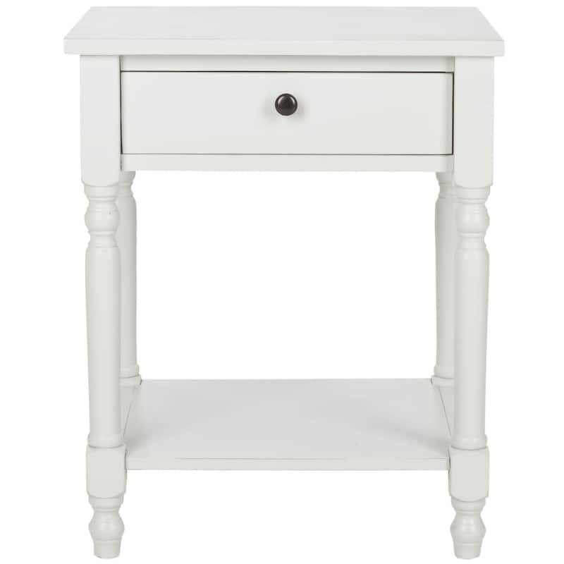 SAFAVIEH Wendel Accent Table - 20" x 16" x 25" - 20Wx16Dx25H - Off White