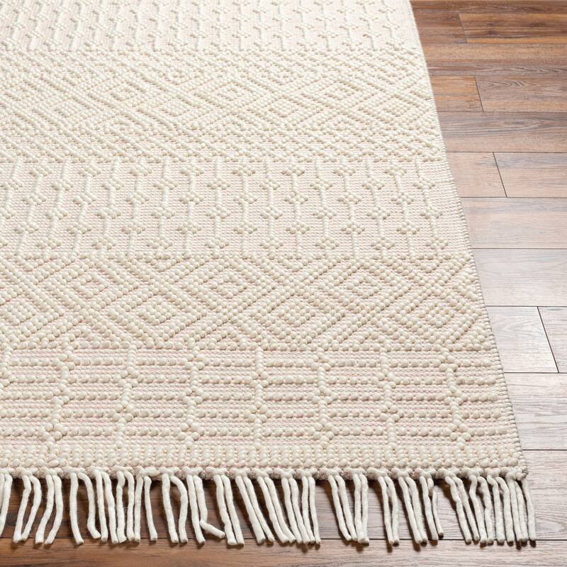 Thackery Handmade Farmhouse Stripe Wool Area Rug