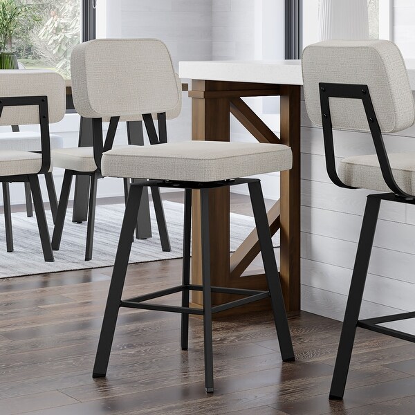 Amisco Clarkson Swivel Counter Stool