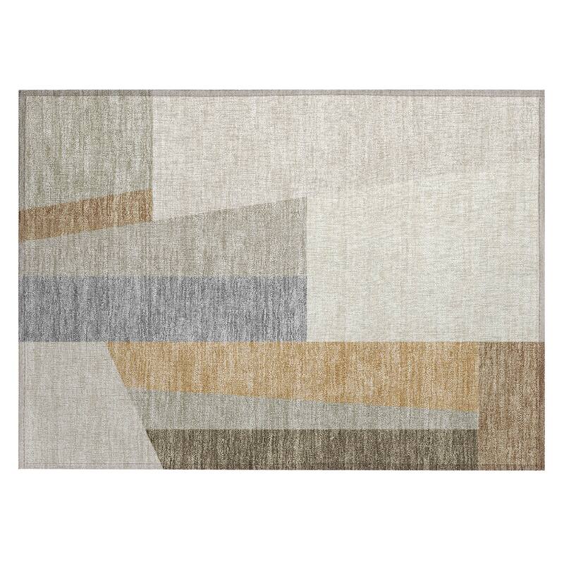 Machine Washable Indoor/ Outdoor Contemporary Jolie Chantille Rug