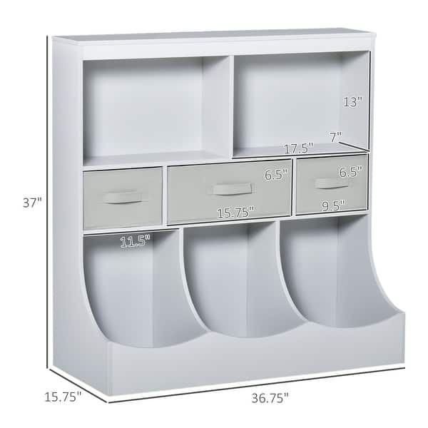 Children Display Bookshelf with Drawers
