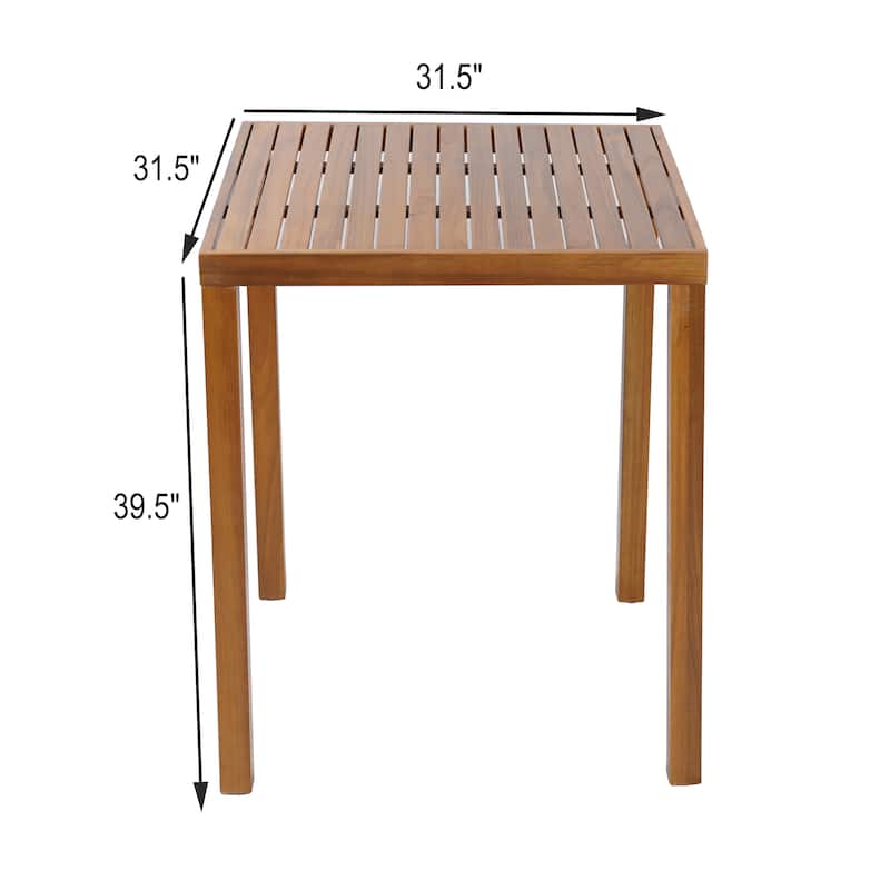 Christopher Knight Home Cole 3-piece Outdoor Acacia Wood Bar set