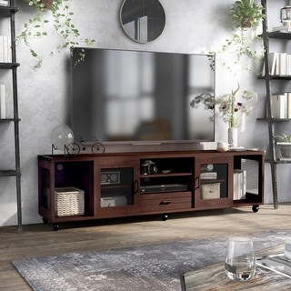 Hury Industrial 70-inch Metal 4-Shelf TV Console by Furniture of America