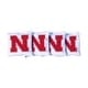 preview thumbnail 1 of 1, Nebraska Cornhuskers White Cornhole Bags All-Weather Resin Filled