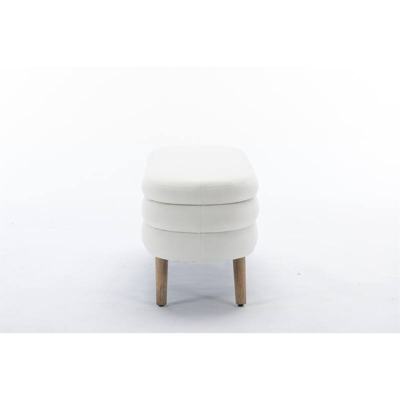 Velvet Fabric Storage Bench