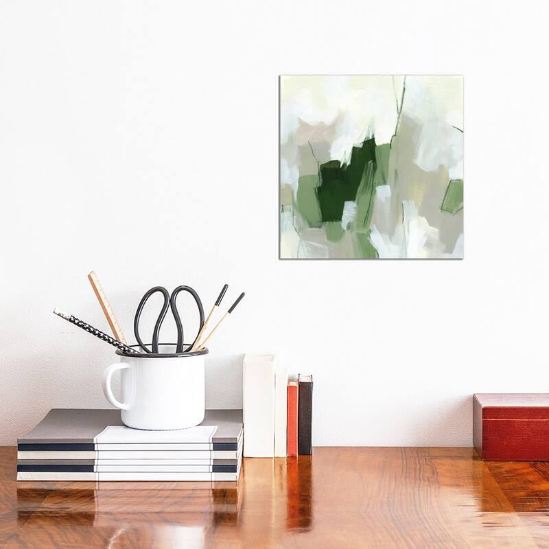 iCanvas "Emerald Fragment I" by June Erica Vess Canvas Print - 12x12x0.75