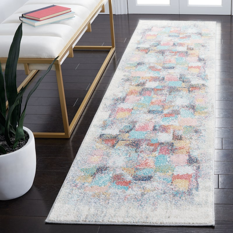 SAFAVIEH Phoenix Beckie Vintage Rug - 2'2" x 10' Runner - Ivory/Grey