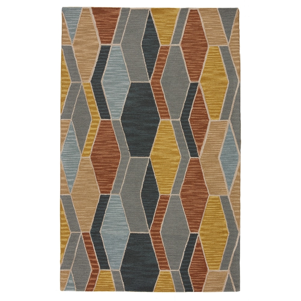 Sade Handmade Geometric Area Rug