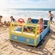 preview thumbnail 4 of 8, Costway Kids Wooden Sandbox, Large Car-Theme Sand Box with Bottom