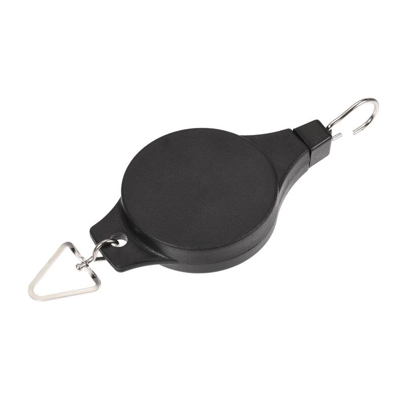 Retractable Plant Pulley Plant Hanger for Hanging Flower Basket Pots - Black