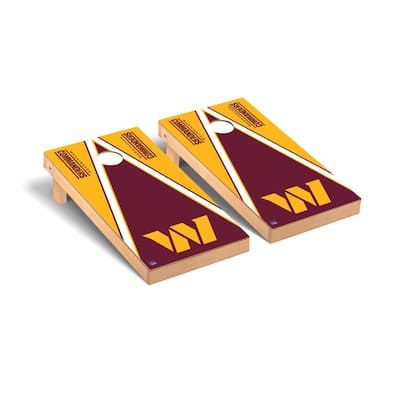 Washington Commanders NFL Football Cornhole Board Set - Triangle Version