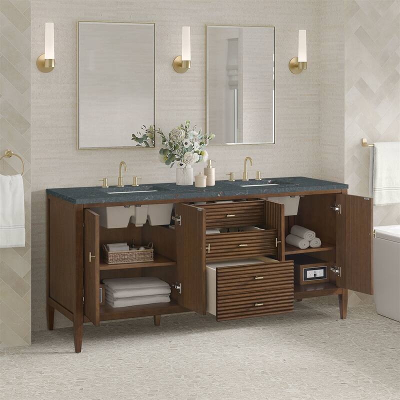 James Martin Vanities 485-V72-FPBL Myrrin 72" Free Standing Double