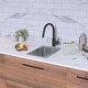 preview thumbnail 13 of 12, STYLISH 12 1/2'' Dual-Mount Stainless Steel Single Bowl Bar Sink - 12.5" x 18" x 7"