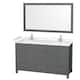 Option Dark Gray / Carrara Cultured Marble Top / Brushed