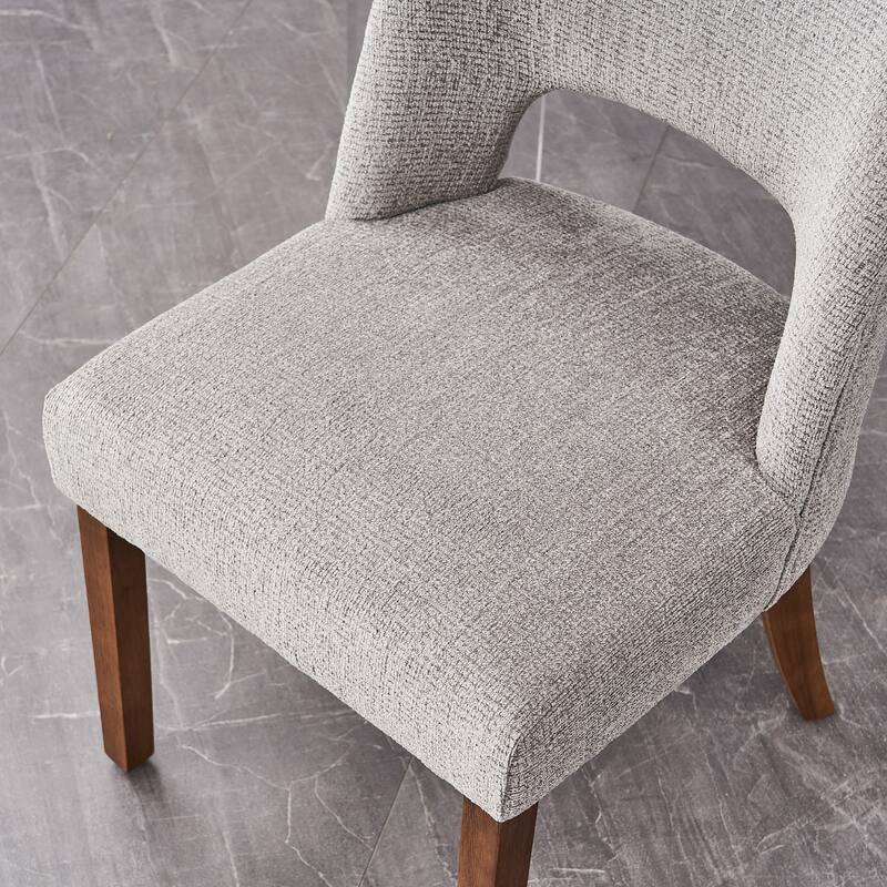 Dining Chairs Set of 2/4/6,Fabric Upholstered Kitchen Chairs with Wood Legs