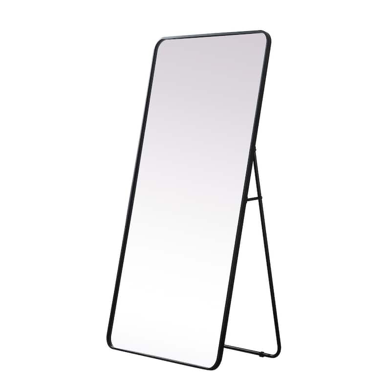 Indigo Home Soft Corner Metal Rectangle Full Length Mirror 30x60 Inch