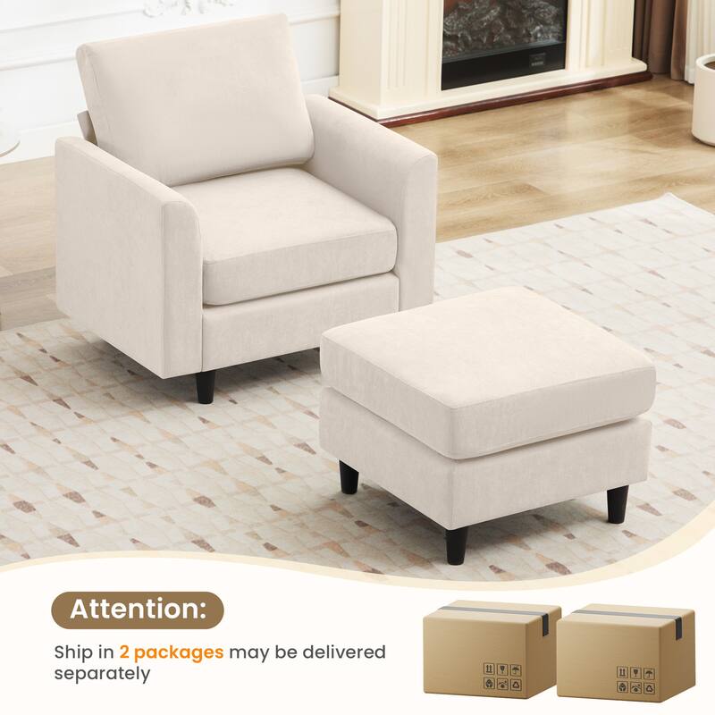 Snow Velvet Sectional Sofa