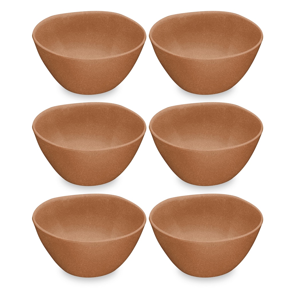 Abode Homewares by TarHong Planta Matte Terra Cotta Cereal Bowl, 6" / 13.5 oz.Set of 6