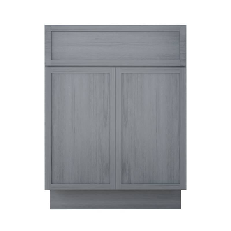 Vanity Art 24" Freestanding Single Base Storage Cabinet with Soft Close Doors