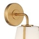 preview thumbnail 4 of 3, Fulton 1 Light Antique Gold Wall Mount - 6.25'' W x 10.25'' H x 7.25'' D