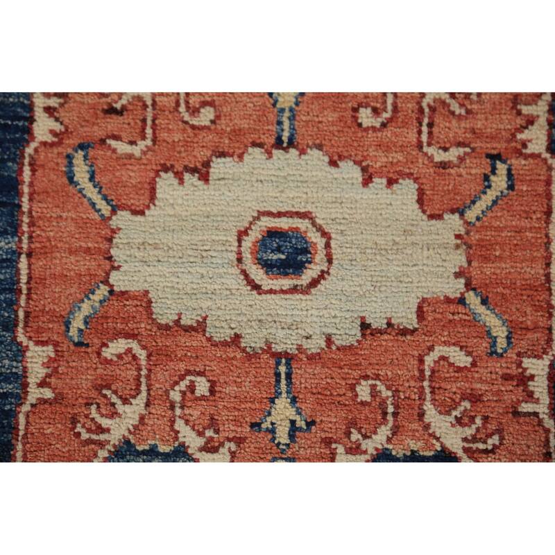 Heriz Serapi Oriental Rug Vegetable Dye Hand-Knotted Wool Carpet - 8'10"x 11'9"