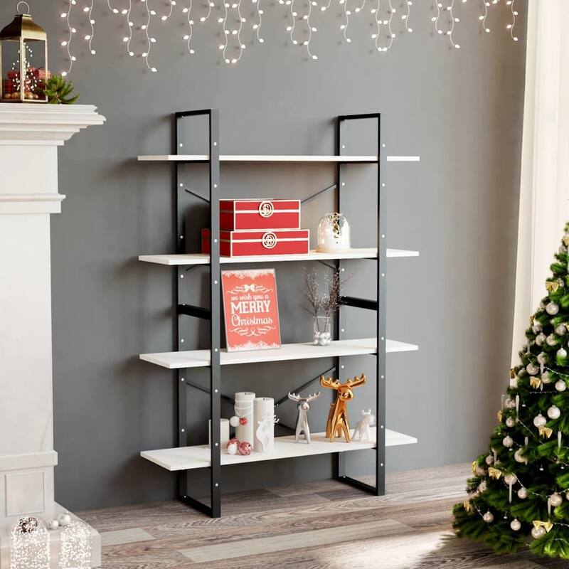 vidaXL Book Cabinet 55.1"/27.6" Multi Colors Engineered Wood/Solid Wood Pine