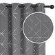 preview thumbnail 11 of 19, Deconovo Pattern Curtain, Black Out Curtains for Bedroom Windows 2 Panel