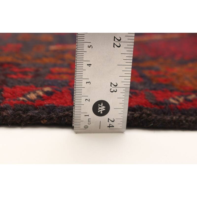 ECARPETGALLERY Hand-knotted Baluch Red Wool Rug - 3'8 x 6'7