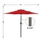preview thumbnail 38 of 73, Bonosuki 7.5ft Patio Umbrella Waterproof Sunshade Canopy