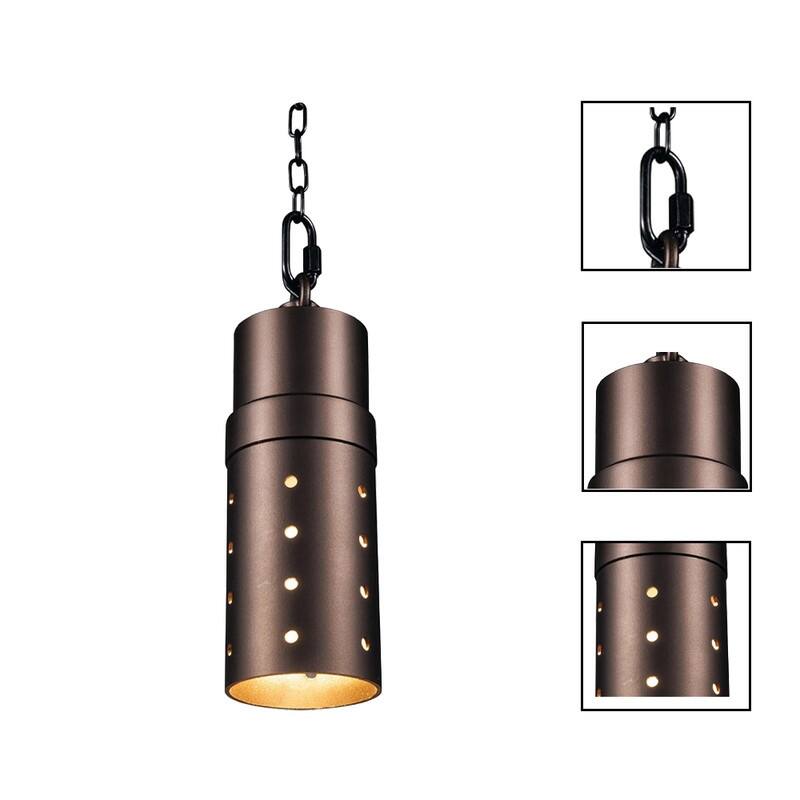 4 Pack hang a lamp bronze pendant lights aluminum, glass chain lamps