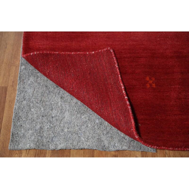Hand Knotted Oriental 100% Wool Carpet Tribal Tribal Red Gabbeh Area Rug - 11' 4'' X 8' 2''