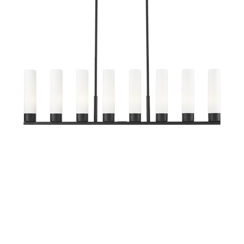 Innovations Lighting 617-8I-14-48 Boreas Linear Boreas 8 Light 48" - Matte Black / White