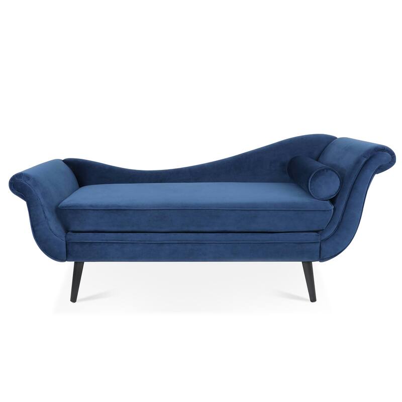 Vintage Chaise Lounge with Scroll Arms by Christopher Knight Home