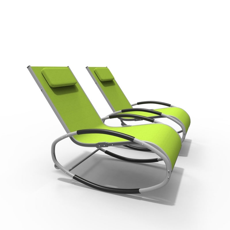 2-Piece Patio Rocking Chair Set for Outdoor Relaxation-image