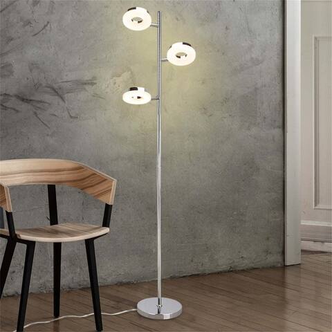 LED Tree Floor Lamp With 3 Head Lamps