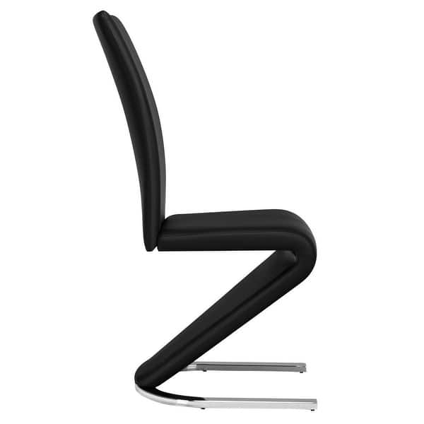 Shop Costway 2 Pcs Dining Chairs Pu Leather High Back Furniture Home Dining Room Overstock 16680225